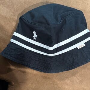 Polo Ralph Lauren Double Stripe Black Bucket Hat